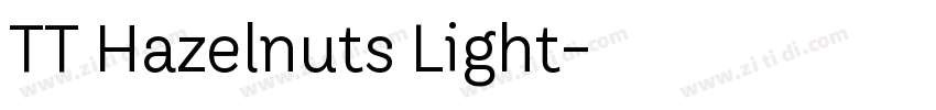 TT Hazelnuts Light字体转换